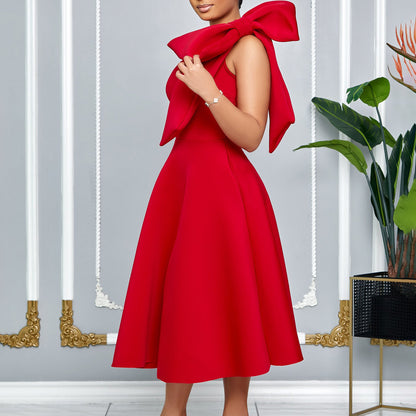 Solid-Color Sexy Evening Gown For Women