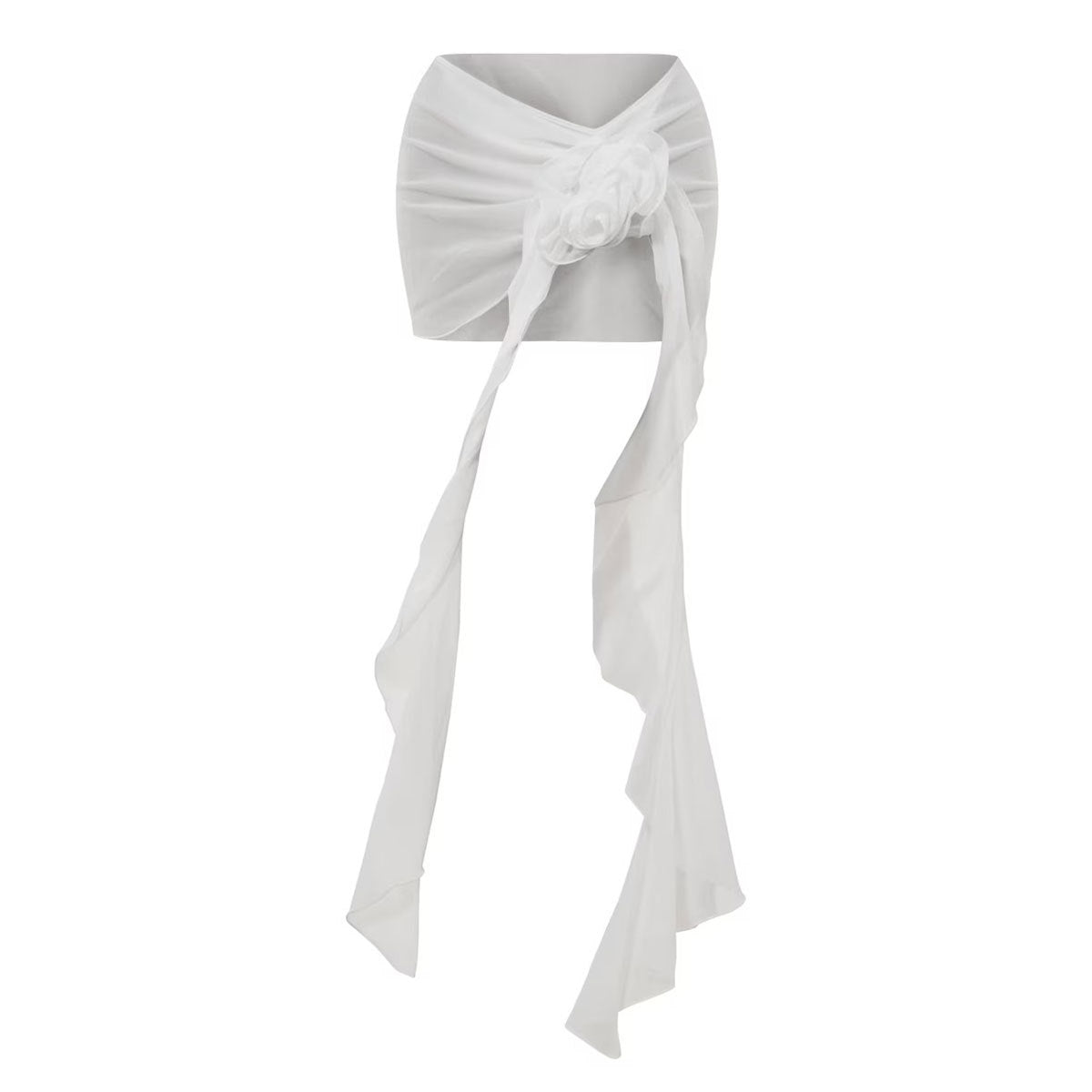 Hollow Out Swim Skirt Set