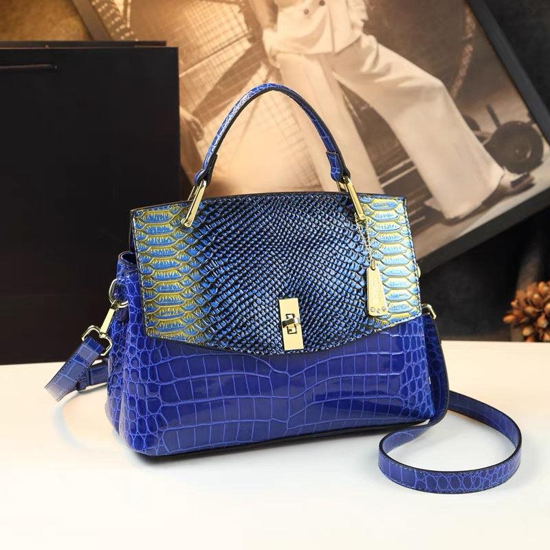 Snake Pattern Crossbody Bag