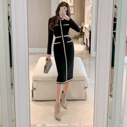 Hepburn Black Bottoming Dress