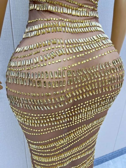 Rhinestone Party Dress