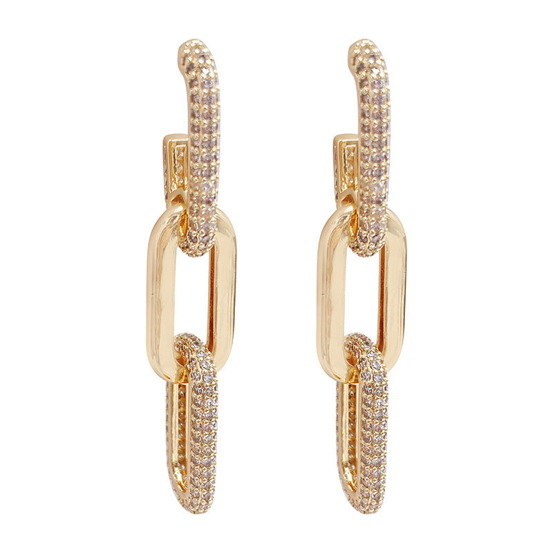 Women's Craft Micro Rhinestone Earrings
