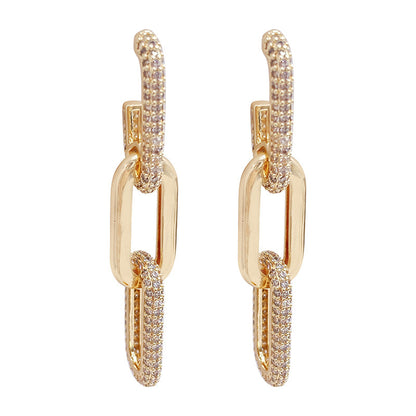 Women's Craft Micro Rhinestone Earrings