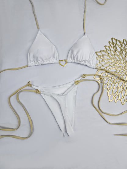 Lace-Up Bikini Swimsuit